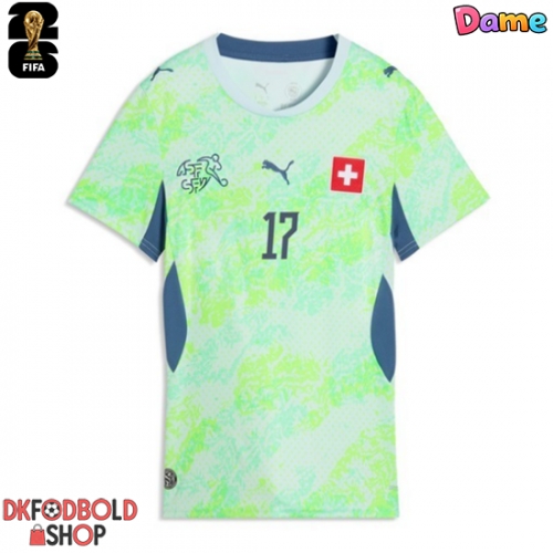 Schweiz Ruben Vargas #17 Udebanetrøje Dame VM 2026 Kort ærmer